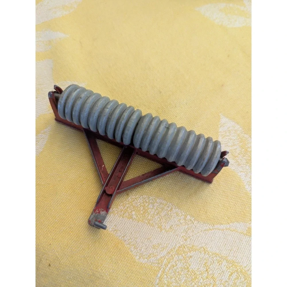 Vintage Hubley Kiddie Toy 50 Red Disc Harrow Farm Tractor Implement Die Cast‎